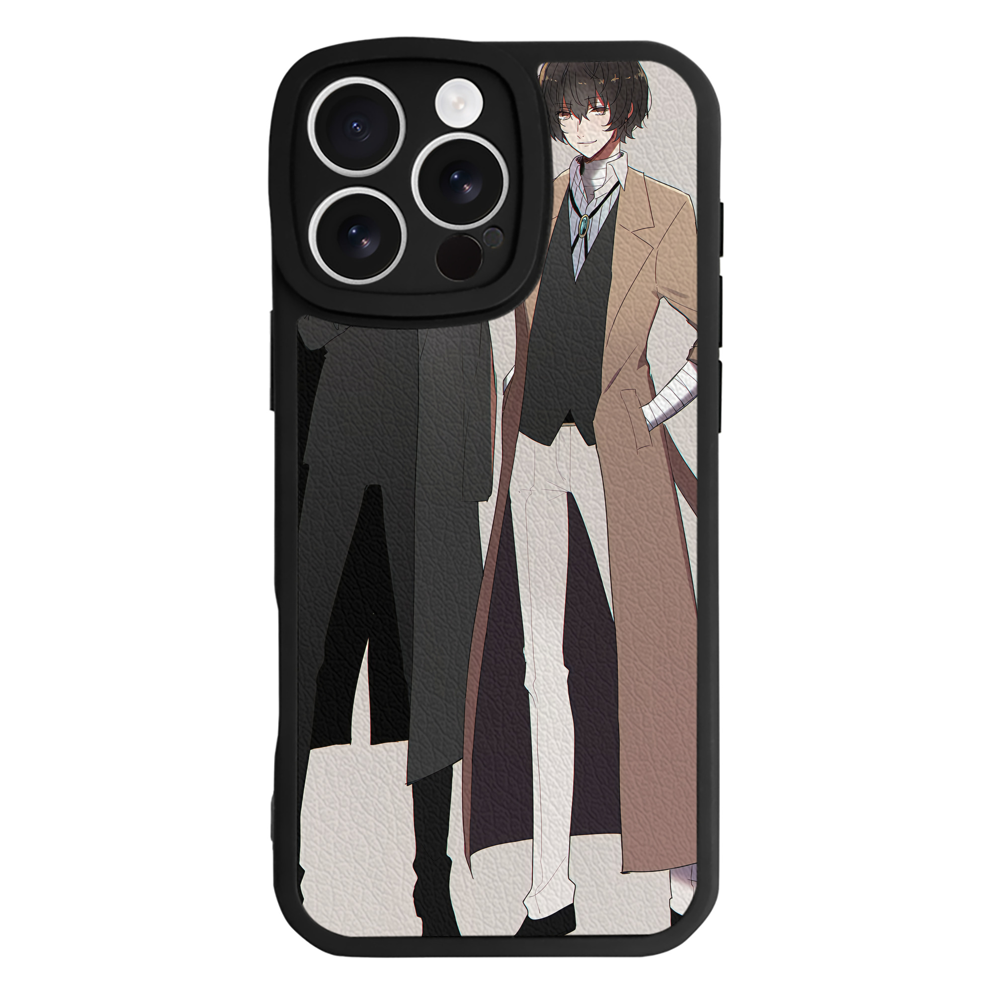 （画像用） 文豪ストレイドッグス Bungo Stray Dogs 【iPhone 16シリーズ対応】シリコンスマホケース（レザー調） 材質：シリコン